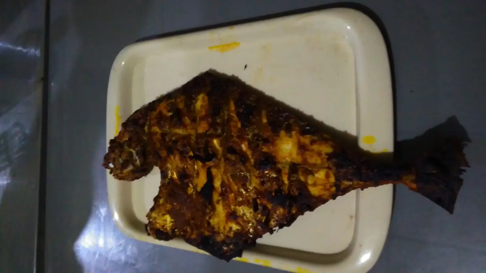 Barbecued koral (sea bass)